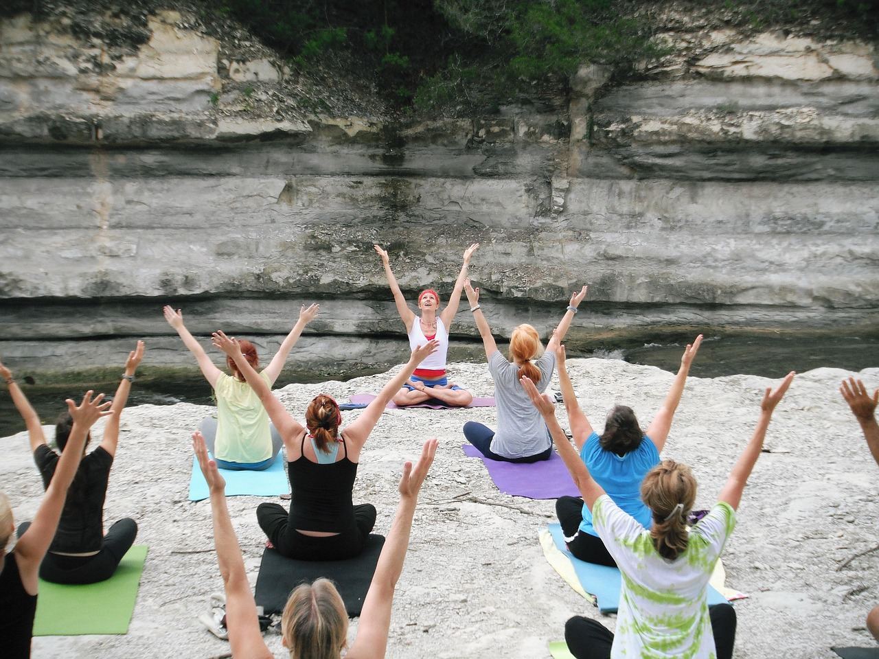 Vinyasa flow group class